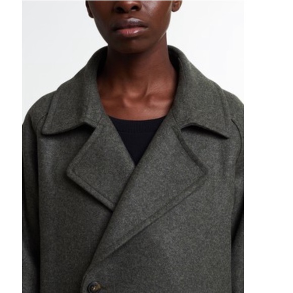 NWT A.P.C Bakerstreet Wool Belted Jacket Coat Dark Gray Size S - Picture 9 of 16